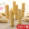 100 Miếng Kẹp Quần Áo Tre Gỗ BPC9 - Chống Gió, Sấy Nhanh, Kẹp Lớn Vừa Nhỏ 3