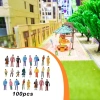 100 Mini Mô Hình Người Vẽ Tay Bộ Sưu Tập DIY Phong Cảnh Giá 99.000 VND 3