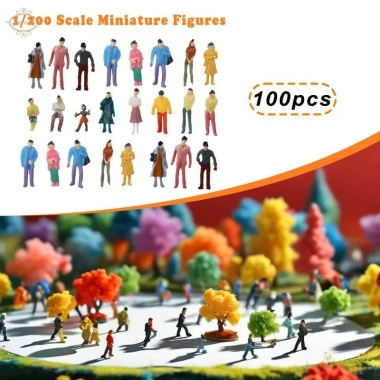 100 Mini Mô Hình Người Vẽ Tay Bộ Sưu Tập DIY Phong Cảnh Giá 99.000 VND