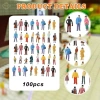 100 Mini Mô Hình Người Vẽ Tay Bộ Sưu Tập DIY Phong Cảnh Giá 99.000 VND 5