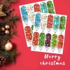100 sticker decal 2x7cm Giáng sinh Noel rực rỡ TE33 Tem nhãn dán quà tặng, giảm giá 20.000 VND 3