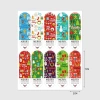 100 sticker decal 2x7cm Giáng sinh Noel rực rỡ TE33 Tem nhãn dán quà tặng, giảm giá 20.000 VND 6