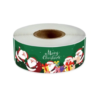 100 sticker decal 2x7cm Giáng sinh Noel rực rỡ TE33 Tem nhãn dán quà tặng, giảm giá 20.000 VND 8