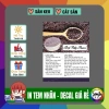100 tem dán bột đậu đỏ, trà xanh, cà phê, dâu, nếp than 6x8cm - Giá chỉ 99.000 5