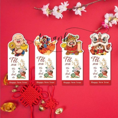 100 tem dán Tết trang trí bao bì quà tặng Niên Phong nhãn dán - Giá 15.000₫ 2