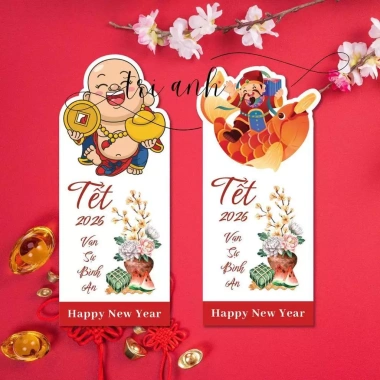 100 tem dán Tết trang trí bao bì quà tặng Niên Phong nhãn dán - Giá 15.000₫ 3