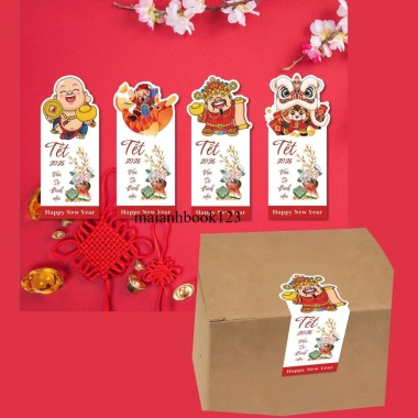 100 tem dán Tết trang trí bao bì quà tặng Niên Phong nhãn dán - Giá 15.000₫ 4