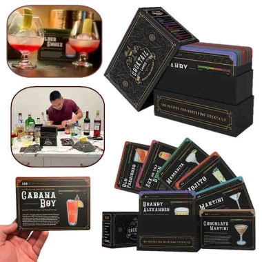100 Thẻ Flashcard Mixology - Công Thức Cocktail Đỉnh Cao, Học Pha Chế Nhanh