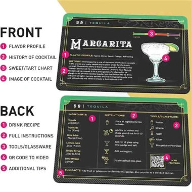 100 Thẻ Flashcard Mixology - Công Thức Cocktail Đỉnh Cao, Học Pha Chế Nhanh