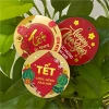 100 Thẻ Treo METALIZE Tết 5cm Lấp Lánh Chúc Mừng Năm Mới 1 mặt in - Giá 49k 2