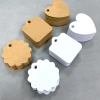 100 Thẻ Trống Tag Giấy Kraft Trắng - Đa Năng DIY Trang Trí Quà Tặng, Thẻ Ghi Chú