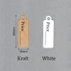 100 Thẻ Trống Tag Giấy Kraft Trắng - Đa Năng DIY Trang Trí Quà Tặng, Thẻ Ghi Chú 2