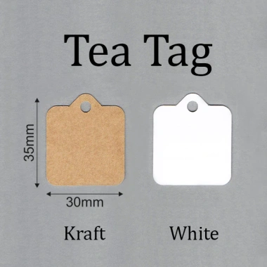 100 Thẻ Trống Tag Giấy Kraft Trắng - Đa Năng DIY Trang Trí Quà Tặng, Thẻ Ghi Chú
