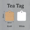 100 Thẻ Trống Tag Giấy Kraft Trắng - Đa Năng DIY Trang Trí Quà Tặng, Thẻ Ghi Chú 7