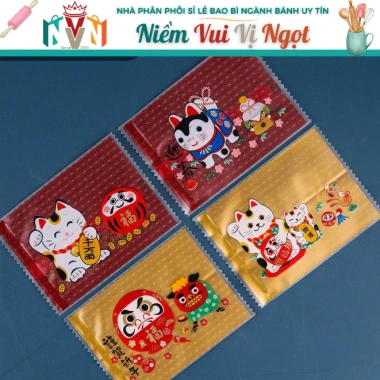 100 Túi Bánh Quy Tết 7x10cm Hạnh Nhân, Hoa Tuyết, Đựng Trà Hoa Dễ Thương 3 100 Túi Bánh Quy Tết 7x10cm Hạnh Nhân, Hoa Tuyết, Đựng Trà Hoa Dễ Thương 3