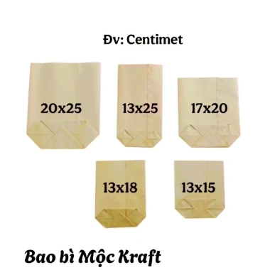100 túi giấy Kraft vàng nhạt 13x18cm đựng hotdog, xúc xích, bánh tráng - 25.500₫ 2 100 túi giấy Kraft vàng nhạt 13x18cm đựng hotdog, xúc xích, bánh tráng - 25.500₫ 2
