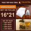 100 Túi Lọc Trà 16x21cm Vải Không Dệt Dây Rút - Giá Xưởng 52.500₫