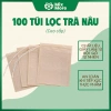 100 túi lọc trà cà phê thảo dược dây rút 1 lần an toàn thực phẩm Mixmore 50k
