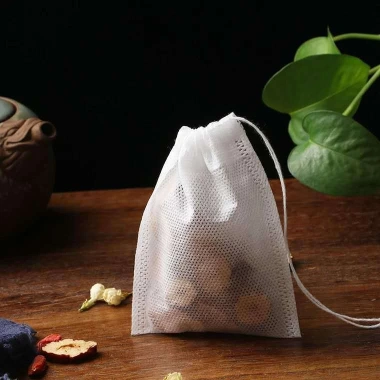 100 túi lọc trà vải không dệt có dây rút đa size, giá tốt 16.000đ, free ship