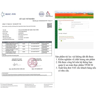 100 Túi Lọc Trà Vải Không Dệt Dây Rút Cao Cấp Kiểm Định Giá Tốt 37K FREESHIP 9