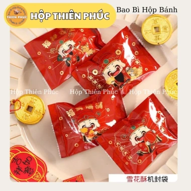 100 túi mù lì xì đựng charm hàn miệng 7x10 - Túi bánh cookie kẹo mứt 26.500₫ 2