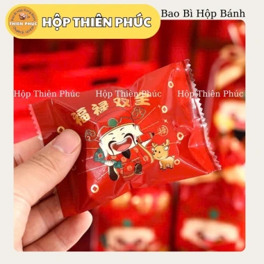 100 túi mù lì xì đựng charm hàn miệng 7x10 - Túi bánh cookie kẹo mứt 26.500₫ 3