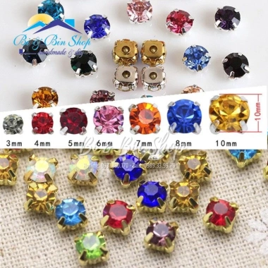 100 Viên Đá Đế 4 Chấu S16 4mm Hạt Pha Lê Phụ Kiện Thời Trang Giá Siêu Ưu Đãi