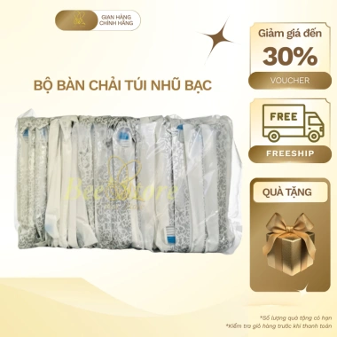 1.000 bộ bàn chải + kem đóng gói túi hoa trắng - Dùng cho khách sạn 4 sao, giảm còn 360.000₫, đảm bảo vệ sinh, giá sỉ ưu đãi 7