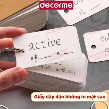 1.000 Thẻ Flashcard Decorme - Hack trí nhớ, học từ vựng, ngoại ngữ, giá 32.900 VND