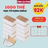 1.000 Thẻ Flashcard Decorme - Hack trí nhớ, học từ vựng, ngoại ngữ, giá 32.900 VND 10