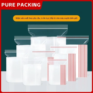 100pcs Túi đựng thức ăn dùng một lần, túi nhựa trong suốt cho hạt dẻ, hạt đậu phộng khô Giá ưu đãi 13.632₫