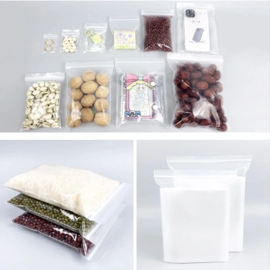 100pcs Túi đựng thức ăn dùng một lần, túi nhựa trong suốt cho hạt dẻ, hạt đậu phộng khô Giá ưu đãi 13.632₫ 6 100pcs Túi đựng thức ăn dùng một lần, túi nhựa trong suốt cho hạt dẻ, hạt đậu phộng khô Giá ưu đãi 13.632₫ 6