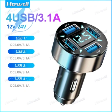 100W Cổng Kép USB - Sạc Xe 12-24V, Cổng Thuốc Lá và Bật Lửa, Giá 39.628 VND 10