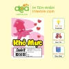 11 tem nhãn giấy khô bò gà heo mực dễ thương 10x8cm Decal dán Intemre.com 17.274 VND 2