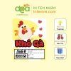 11 tem nhãn giấy khô bò gà heo mực dễ thương 10x8cm Decal dán Intemre.com 17.274 VND 9