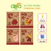 11 Tem Nhãn Giấy Xi Măng Kraft 8x10cm - Khô Bò Gà Heo Mực, Decal Tết - Giá 27k