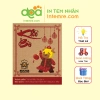 11 Tem Nhãn Giấy Xi Măng Kraft 8x10cm - Khô Bò Gà Heo Mực, Decal Tết - Giá 27k 3