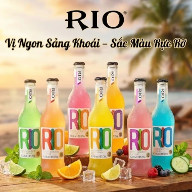 12 chai Nước Trái Cây Lên Men Rio Cocktail Mix 3-5 Vị 275ml - Giá chỉ 690.000₫