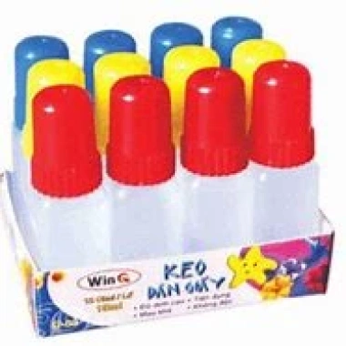 12 lọ Keo dán giấy WinQ 25ml - Hồ nước tiện lợi, giá chỉ 9.000đ, giảm 10.890đ 3