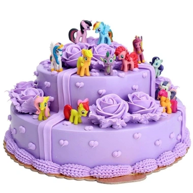 12 Màu Ngẫu Nhiên My Little Pony PVC Cake Topper Nhân Vật Hành Động Cho Bé Gái - Ưu Đãi 80.205 VND