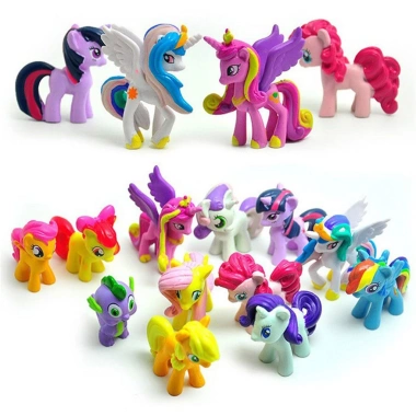 12 Màu Ngẫu Nhiên My Little Pony PVC Cake Topper Nhân Vật Hành Động Cho Bé Gái - Ưu Đãi 80.205 VND
