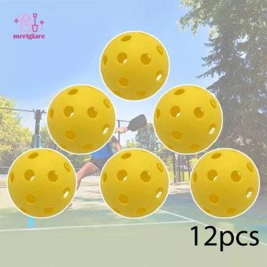 12 quả bóng pickleball co giãn cho trò chơi và huấn luyện ngoài trời, giá ưu đãi 156.200 VND