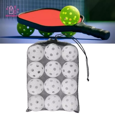12 quả bóng pickleball co giãn cho trò chơi và huấn luyện ngoài trời, giá ưu đãi 156.200 VND