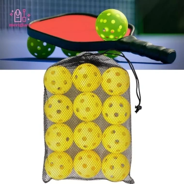 12 quả bóng pickleball co giãn cho trò chơi và huấn luyện ngoài trời, giá ưu đãi 156.200 VND