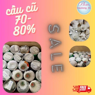 12 quả cầu lông Thành Công Ba Sao Iwin giảm 22% giá 62.100đ - chất lượng 70-80%