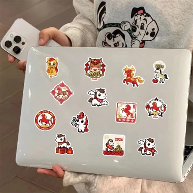 122 Bính Ngọ Nhãn dán 2.026 - Sticker chống nước cute DIY, sổ nhãn dán đồ chơi trẻ em, quà Tết giá chỉ 55.566 VND