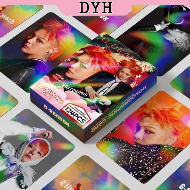 124 Cái Hộp BIGBANG G‑Dragon Photocard 3D Laser Sticker LOMO Card Giá 71.500₫