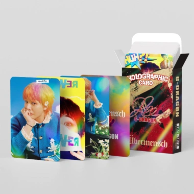 124 Cái Hộp BIGBANG G‑Dragon Photocard 3D Laser Sticker LOMO Card Giá 71.500₫