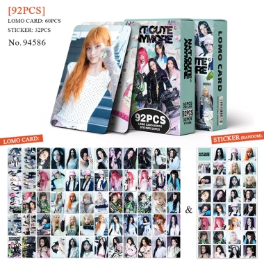 124 Cái ILLIT Photocards Holographic LOMO KPOP Wonhee Yunah Minju Moka Iroha - Nhãn dán ba chiều, giá chỉ 38.500đ