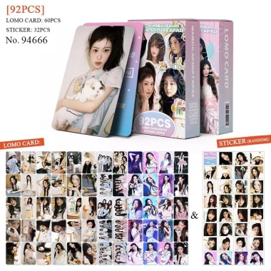 124 Cái ILLIT Photocards Holographic LOMO KPOP Wonhee Yunah Minju Moka Iroha - Nhãn dán ba chiều, giá chỉ 38.500đ